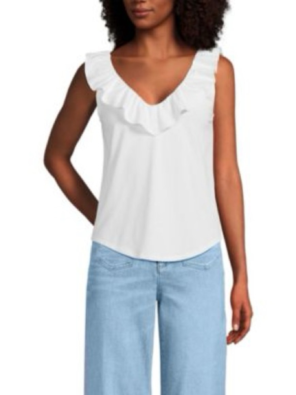 Lands’ End Women’s Lightweight Jersey Tank Top Size XL